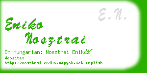 eniko nosztrai business card